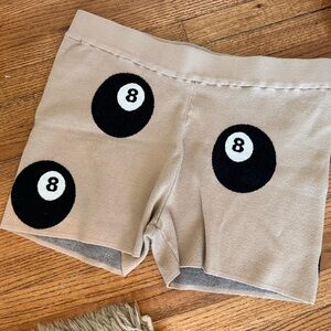 Dressed in LALA 8ball shorts